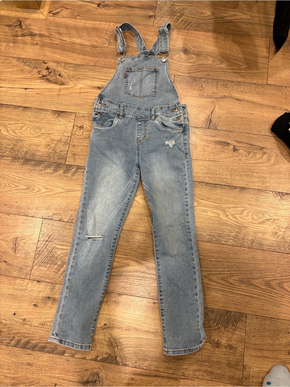 Distressed kids overalls, Levi’s